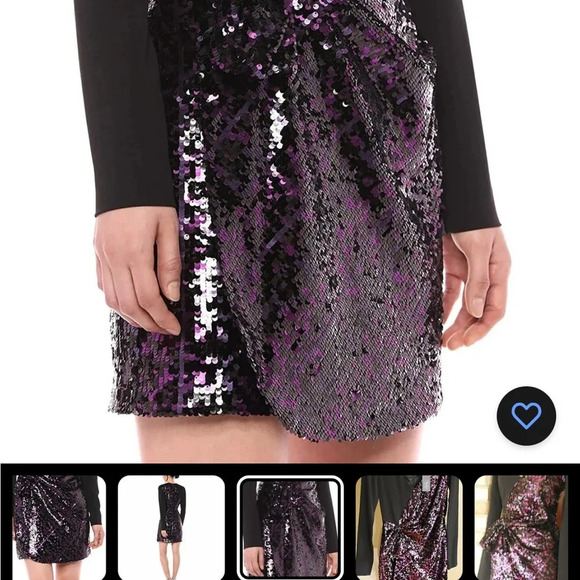 Parker Dresses Hpnwt Parker Black Sequin Dress size 0 - Picture 4 of 11
